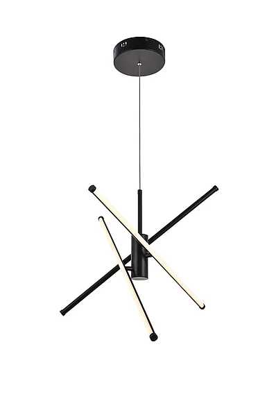 Elegant Sonya 3 Light Black Pendant LD9001D29BK CLOSEOUT