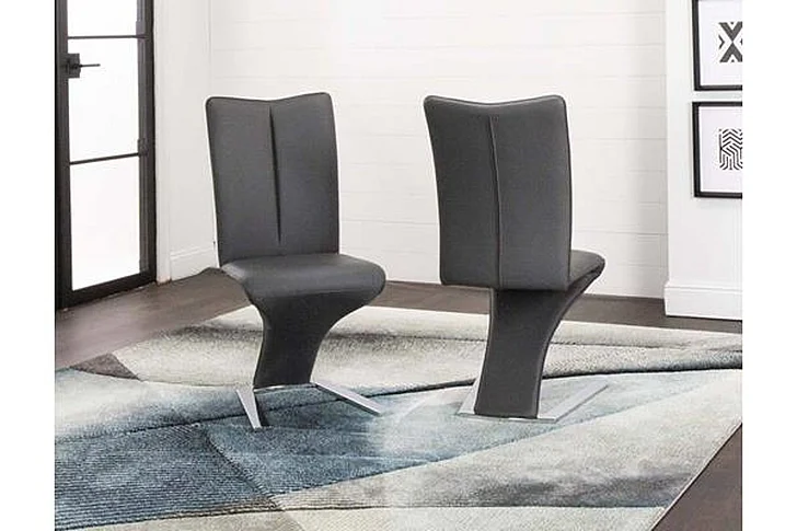 Sunset Trading Cortina Side Chair (Set of 2) in Charcoal TF076-07