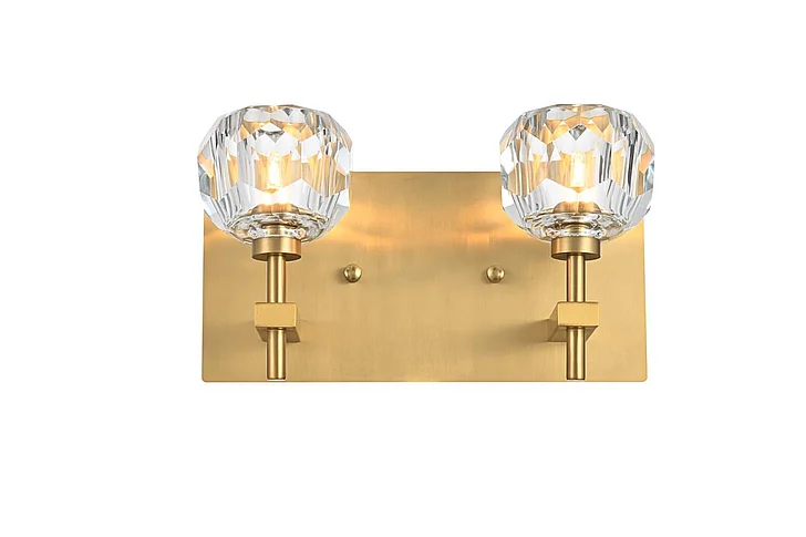 Elegant Graham 2 Light Wall Sconce in Gold 3509W11G CLOSEOUT