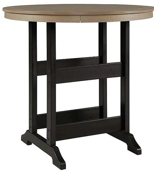 Fairen Trail Outdoor Bar Table in Black/Driftwood P211-613 FedEx/UPS