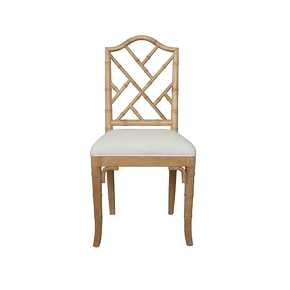 Worlds Away Fairfield Bamboo Dining Chair in Cerused Oak FAIRFIELD CO
