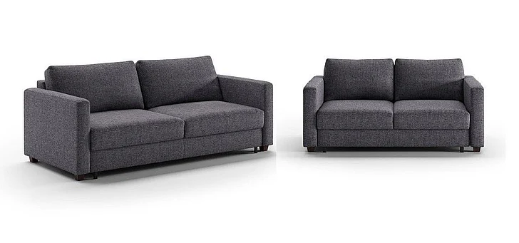 Luonto Fantasy 2pc Sofa Sleeper Living Room Set - Rene 04 - 104/6 Walnut