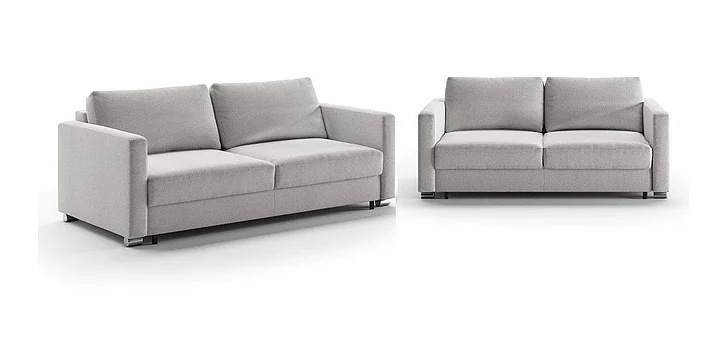 Luonto Fantasy 2pc Sofa Sleeper Living Room Set - Rene 01 - 217/6 Chrome