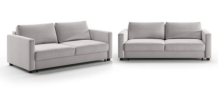 Luonto Fantasy 2pc Sofa Sleeper Living Room Set - Rene 01 - 104/6 Walnut