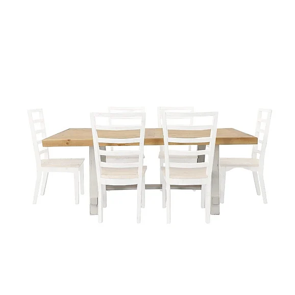 Split Nickel Farmhouse Dining Table MIC-FARM-T | SOF24B1T