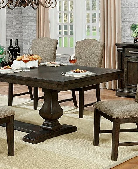 Furniture of America Faulk Dining Table in Espresso CM3310T