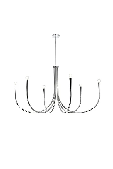 Elegant Layne 50 In. Chandelier in Chrome LD722D50C