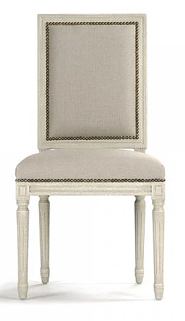 Zentique Louis Side Chair in Distressed Ivory (Set of 2) FC010-4 309 A003/H010