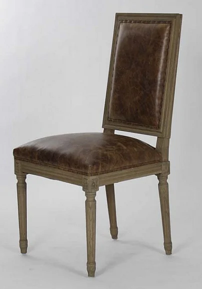 Zentique Louis Side Chair in Recycled Oak (Set of 2) FC010-4 E255-3 CP035 Jute