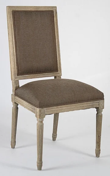 Zentique Louis Side Chair in Limed Grey Oak (Set of 2) FC010-4 E272 A008