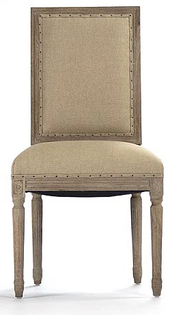 Zentique Louis Side Chair in Limed Grey Oak (Set of 2) FC010-4 E272 H009