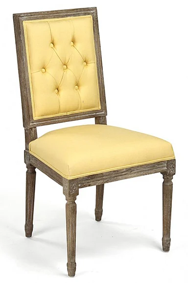 Zentique Louis Side Chair in Yellow (Set of 2) FC010-4-Z E272 J