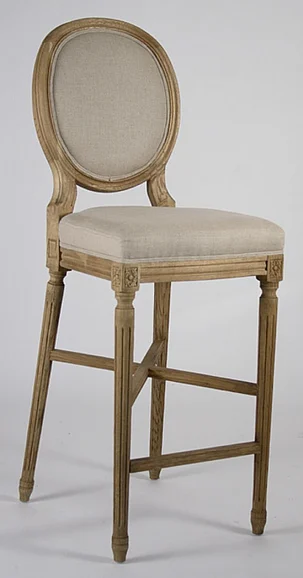 Zentique Medallion Bar Stool in Natural (Set of 2) FC011-35 Bar E255 A003