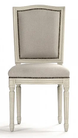 Zentique Benoit Side Chair in Distressed Ivory (Set of 2) FC014 309 A003/H010