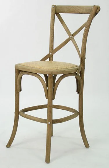 Zentique Parisienne Cafe Counter Stool in Natural Oak (Set of 2) FC035 Counter E255