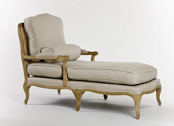 Zentique Bastille Chaise Lounge in Natural Oak FC080-20 E255 A003
