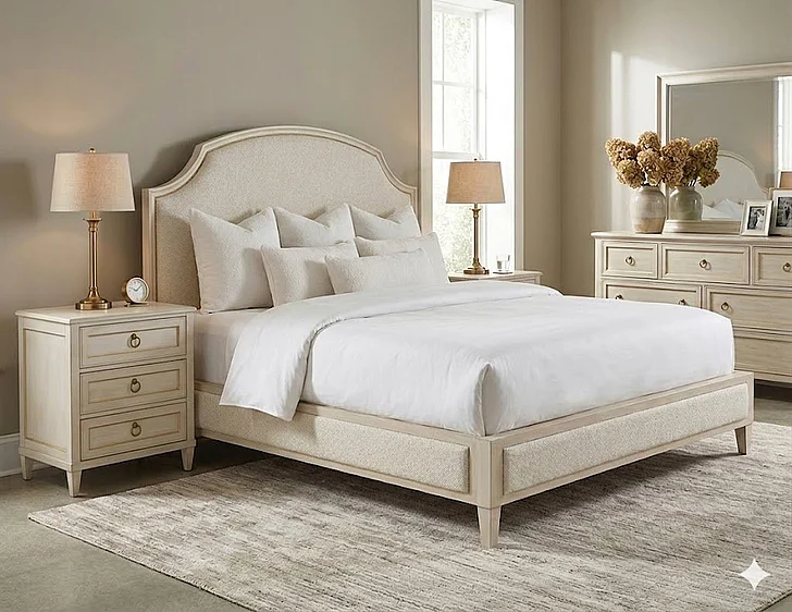 Fairfield Chair Matteo Palazzo 2pc Bedroom Set in Champagne Mist