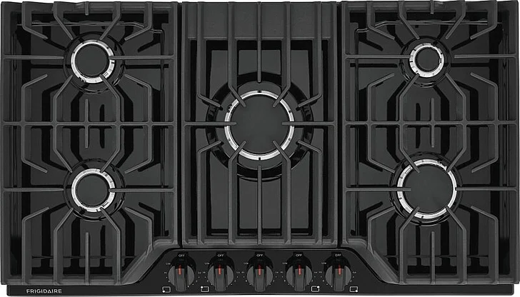 Frigidaire 36" Gas Cooktop in Black FCCG3627AB