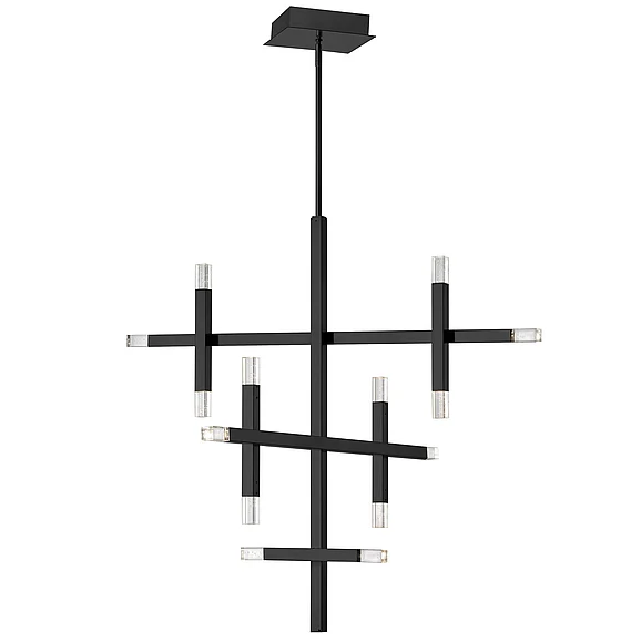 Dainolite 42W Chandelier, MB w/ Acrylic Diffuser FCS-3656C-MB
