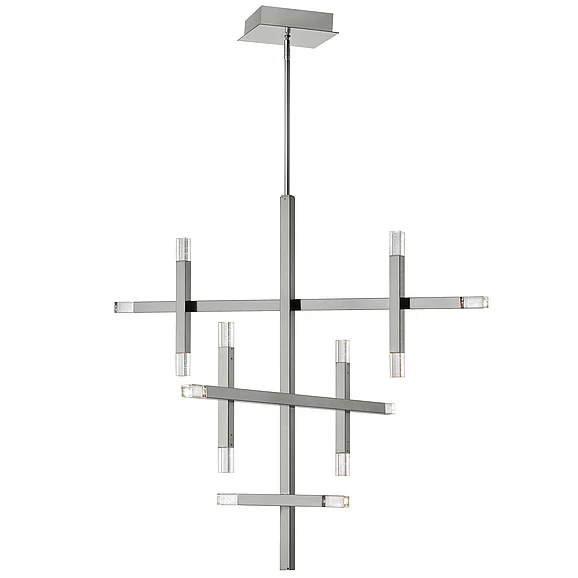 Dainolite 42W Chandelier, PC w/ Acrylic Diffuser FCS-3656C-PC