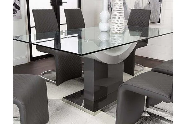 Sunset Trading Fresca/Toro 7pc Rectangular Dining Room Set in Light Gray