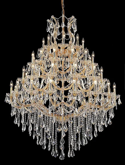 Elegant Maria Theresa 49 Light Gold Chandelier Clear Royal Cut Crystal 2801G46G/RC