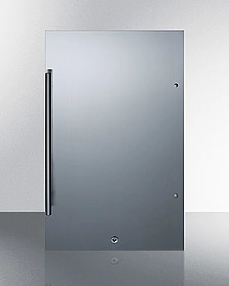 Summit Shallow Depth Built-In All-Refrigerator in Stainless Steel FF195CSS