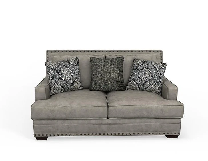 Corinthian Tayson Loveseat in Antelope-Dove FG3402