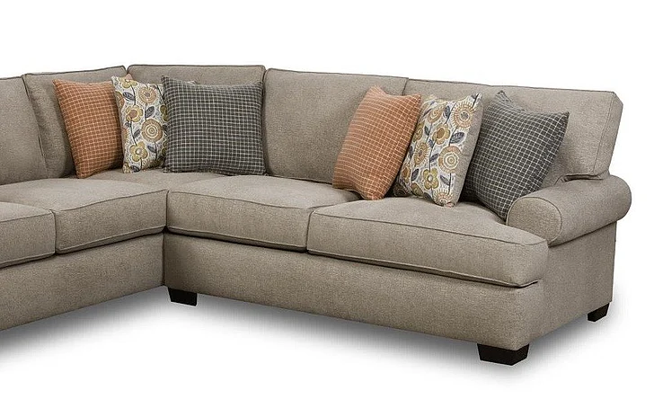 Corinthian Marlon Right Arm Sofa w/ Corner in Marlon-Dove FG5933RC