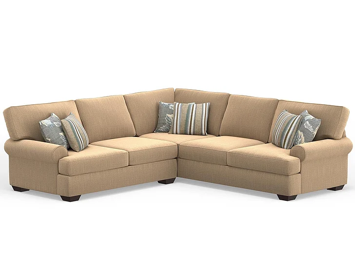 Corinthian 9810S 2pc Sectional Living Room Set in District-Beige