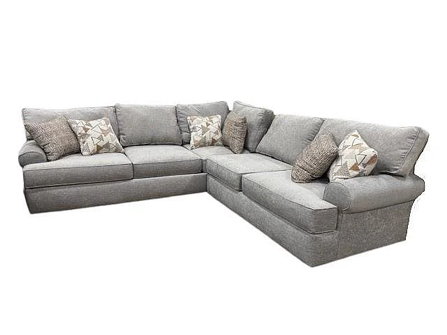 Corinthian 9830S 2pc Sectional Living Room Set in Robbie-Smoke