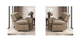 Corinthian Marlowe Manual Recliner in Greensboro-Walnut FGC68106-10 (Set of 2)