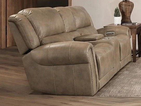 Corinthian Marlowe Reclining Console Loveseat in Greensboro-Walnut FGC68106-40