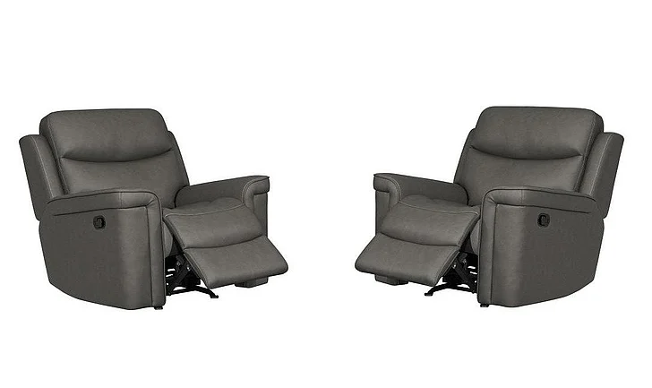 Corinthian Santa Fe Recliner in Arizona-Charcoal FGC72009-10G (Set of 2)