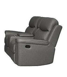 Corinthian Santa Fe Reclining Console Loveseat in Arizona-Charcoal FGC72009-40