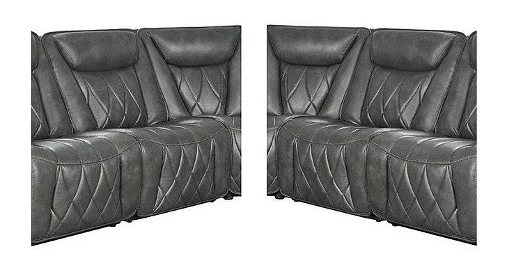 Corinthian Jordan No Arm Recliner in Montana-Charcoal FGC83103-10NA (Set of 2)