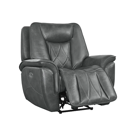 Corinthian Jordan Power Headrest Recliner in Montana-Charcoal FGC83103-19HR