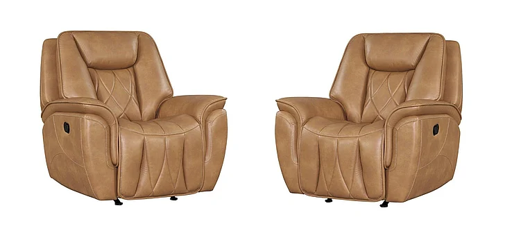 Corinthian Jordan Power Headrest Recliner in Montana-Camel FGC83106-19HR (Set of 2)