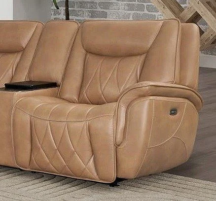 Corinthian Jordan RAF Power Headrest Recliner in Montana-Camel FGC83106-19RFHR