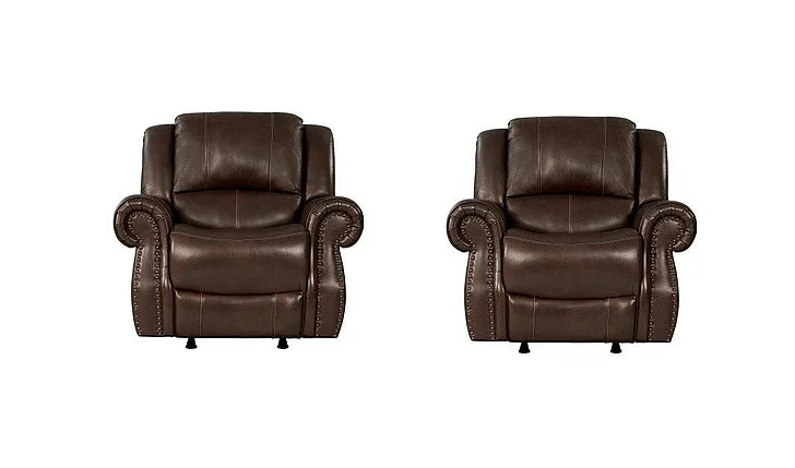 Corinthian 0L66901 Power Headrest Recliner in Ranger Chocolate FGCL66901-19HR (Set of 2)