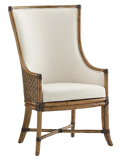 Tommy Bahama Home Twin Palms Balfour Host Chair in Medium Umber 01-0558-885-01