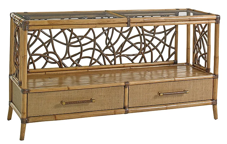 Tommy Bahama Home Twin Palms Sonesta Serving Console in Medium Umber 558-869