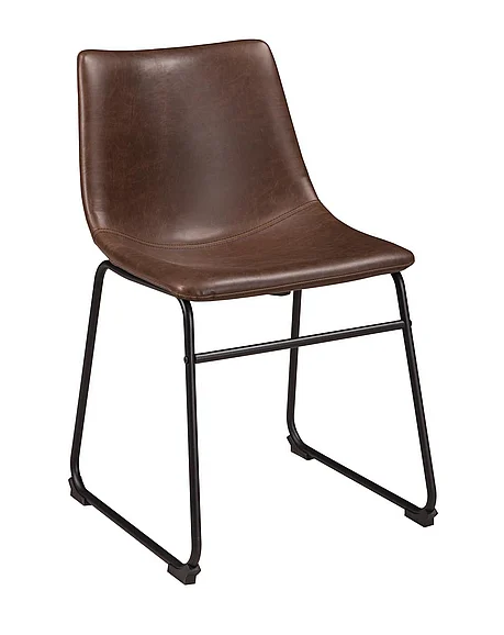 Centiar Upholstered Side Chair in Brown (Set of 2) D372-01 FedEx/UPS