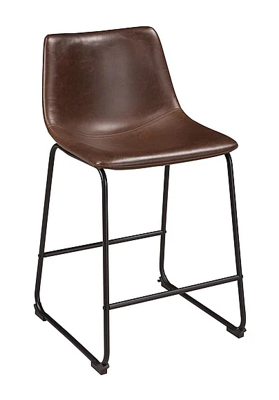 Centiar Upholstered Barstool in Brown (Set of 2) D372-124 FedEx/UPS