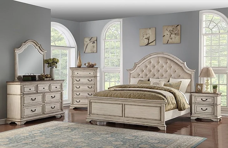 New Classic Furniture Anastasia 4-Piece Bedroom Set in Royal Classic