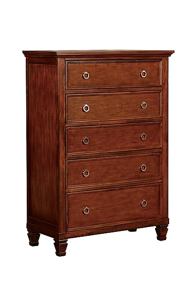 New Classic Furniture Tamarack Chest in Brown Cherry BB044C-070 PROMO