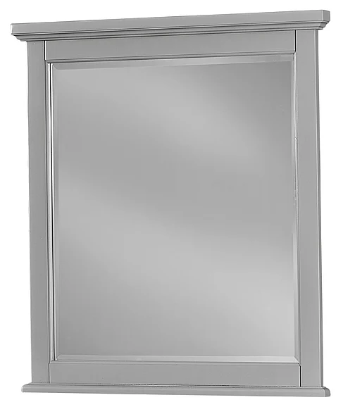 Vaughan-Bassett Bonanza Small Landscape Mirror in Gray BB26-442