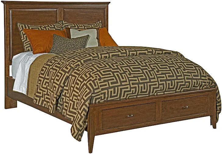Kincaid Cherry Park Solid Wood Queen Panel Storage Bed