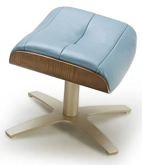 J&M Furniture Karma Ottoman in Blue 180481-O CLOSEOUT