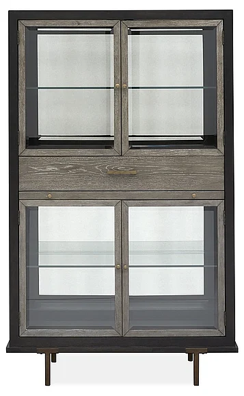 Magnussen Furniture Ryker Display Cabinet in Nocturn Black D5013-08 PROMO